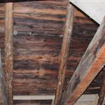 Inside view of the old roofing